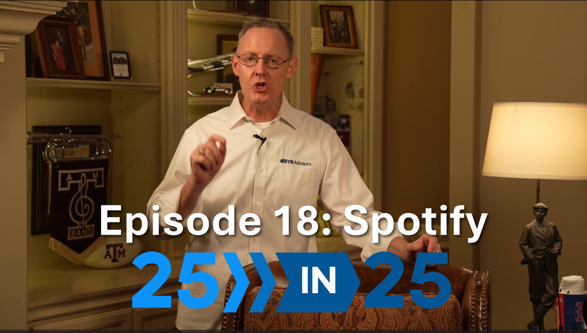 In episode 18, Chris talks about Spotify